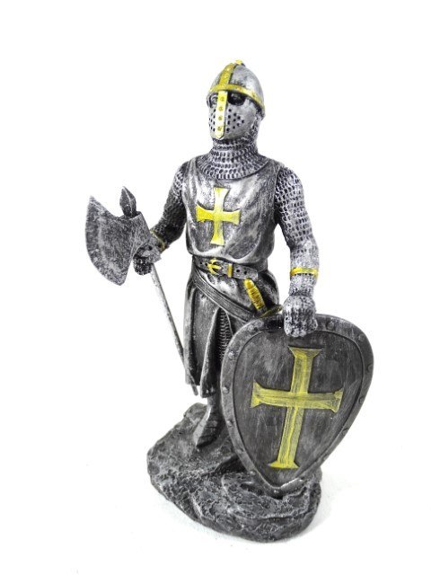 Rycerz - krzyżowiec - Figurka dekoracyjna - Wysokość 18cm - MC-23079