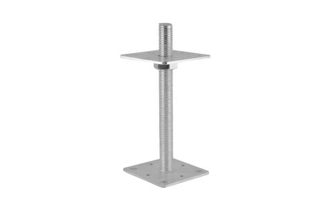 PODSTAWA SŁUPA REGULOWANA, PRĘT M24*250MM, 110*110MM