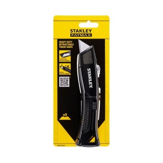 NÓŻ HEAVY DUTY OSTRZE TRAPEZ CHOWANE METALOWY CZARNY