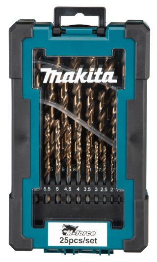 ZESTAW WIERTEŁ HSS TYTAN M-FORCE DO METALU 1.0-13MM 25 SZT.