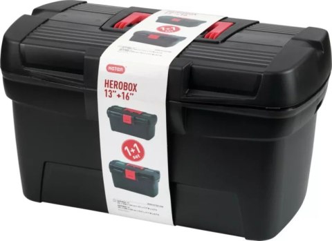 ZESTAW SKRZYNEK NARZĘDZIOWYCH CURVER HEROBOX 16+13''