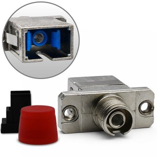 Qoltec Adapter hybrydowy SC/UPC - FC/UPC Simplex Multimode