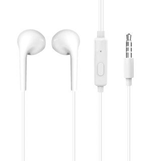 Słuchawki przewodowe douszne X10S mini jack 3.5mm 1.15m - białe