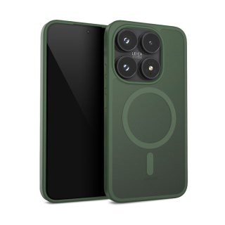 Crong Hybrid Matte Magnetic - Etui MagSafe Xiaomi 17 (zielony)